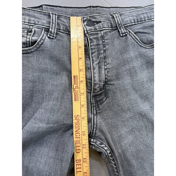 Levi’s 511 Denim Jeans 34x34 Mens Charcoal Gray Straight Leg Waterless - Picture 4 of 10
